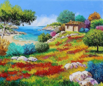 Garden Painting - Shed from the beach garden